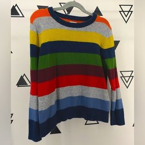 PREOWNED Gap Boys small
Colorful Rainbow Crazy Happy Stripe
Sweater🌈💙